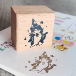 “Circus Cat” Wood stamp