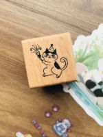 Sellos en madera "Cute Cat" - Image 5
