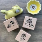 Sellos en madera "Cute Cat"