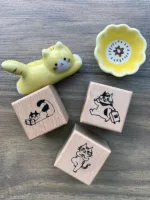 Sellos en madera "Cute Cat"