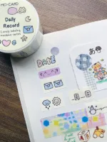 Sticker roll "Daily récord mini” & “Afternoon Coffee" - Image 2