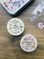 Sticker roll "Daily récord mini” & “Afternoon Coffee"