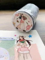 Sticker roll “Flowers and teenagers”