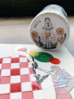 Sticker roll "Lovely girl"