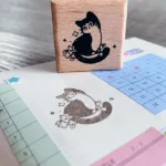 “Garden cat” Wood stamp